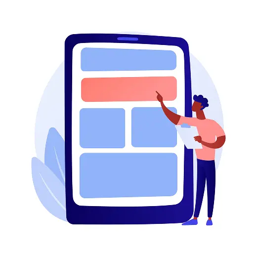 Closeup of a modern website contact form on a laptop